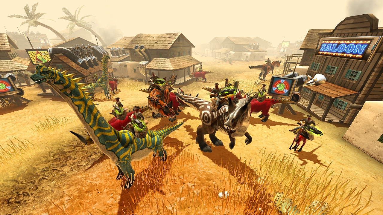 DINO STORM — Gameplay Inicial — JOGO GRÁTIS ONLINE COM COWBOYS, DINOSSAUROS  E ARMAS LASER! em PT-BR! 